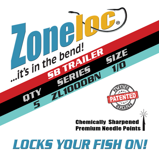 Rod-N-Bobbs® Zoneloc® Spinnerbait Trailer Hook (5 Pack)