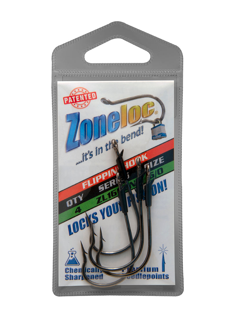 Rod-N-Bobbs® Zoneloc® Flippin' Hook (4 Pack)