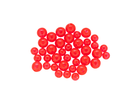 40 Count - High Visibility Fluorescent Fishing beads. Works great for Texas Rig beads. 20 small and 20 large beads.