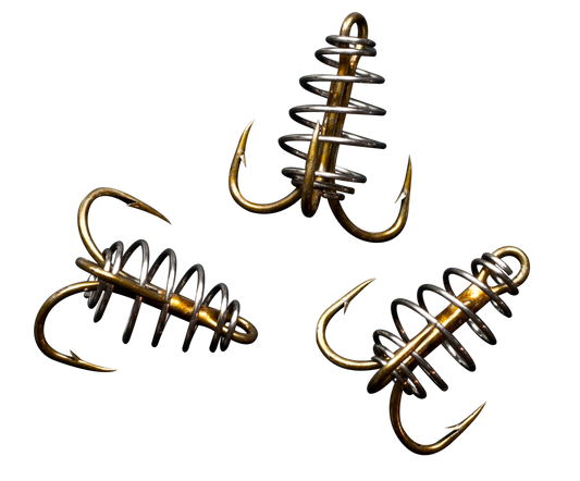 Catfish Spring Dough Bait Treble Hooks - pack of 3 #4 hooks.