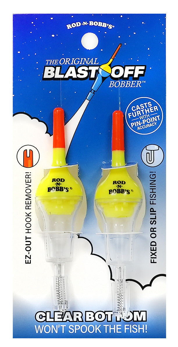 Rod-N-Bobbs® Blast Off Bobber Yellow Body with Clear Bottom