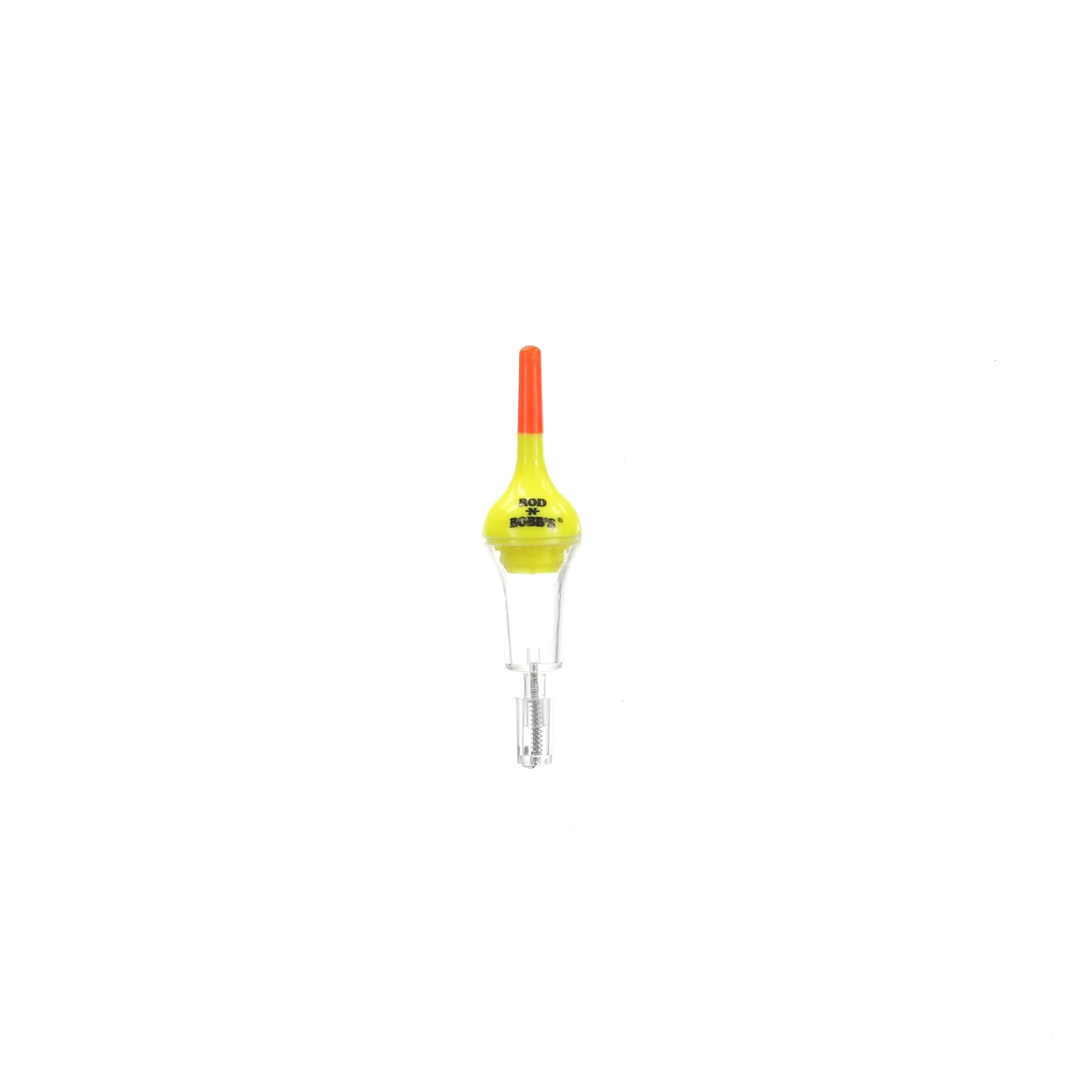 Blast Off Bobber with two-toned contrasting colors and J-hook bottom