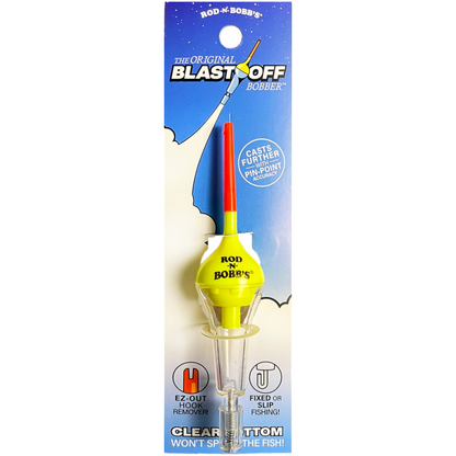 Rod-N-Bobbs® Blast Off Bobber Yellow Body with Clear Bottom