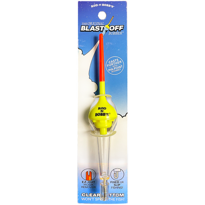 Rod-N-Bobbs® Blast Off Bobber Yellow Body with Clear Bottom