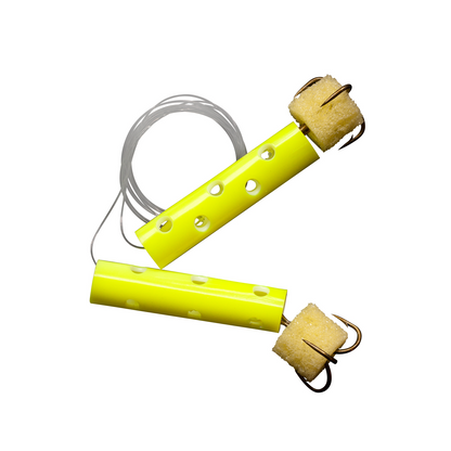 Rod-N-Bobbs® Tackle Beacon® Catfish Yellow Sticky Worm Treble Hook (2 Pack) - #4 Hook Size