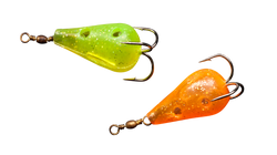 Rod-N-Bobbs® Tackle Beacon® Catfish Black & Red Teardrop Lure Treble Hook (2 Pack) - #4 Hook Size