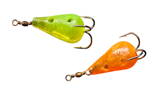 Rod-N-Bobbs® Tackle Beacon® Catfish Black & Red Teardrop Lure Treble Hook (2 Pack) - #4 Hook Size