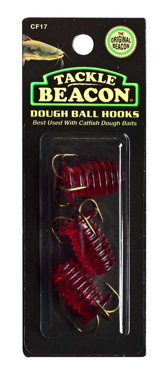 Rod-N-Bobbs® Tackle Beacon® Catfish Red Dough Ball Treble Hook (3 Pack) - #4 Hook Size