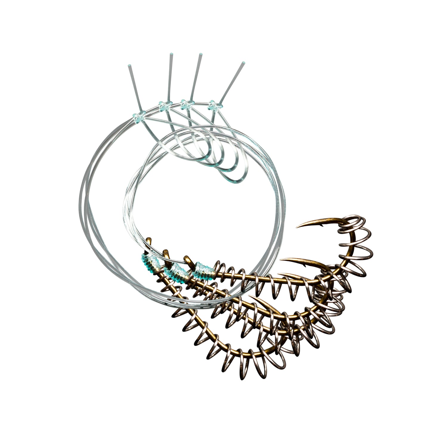 Rod-N-Bobbs® Tackle Beacon® Catfish Dough Bait Spring J Hook (4 Pack) - 4/0 Hook Size