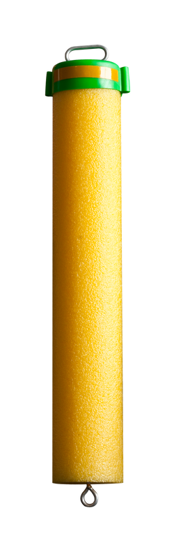 Rod-N-Bobbs® Tackle Beacon® Catfish 17" Yellow Fishn' Noodle with Integrated Light Stick and Flag Holder