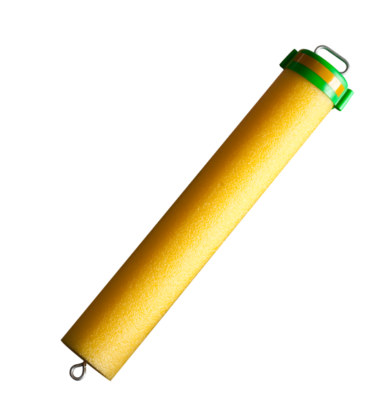 Rod-N-Bobbs® Tackle Beacon® Catfish 17" Yellow Fishn' Noodle with Integrated Light Stick and Flag Holder