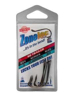 Rod-N-Bobbs® Zoneloc® O'Shaughnessy Offset Shank Worm Fish Hook (5 Pack)