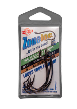 Rod-N-Bobbs® Zoneloc® Wide Gap Fish Hook Magnum Worm with Welded Eyelets (5 Pack)