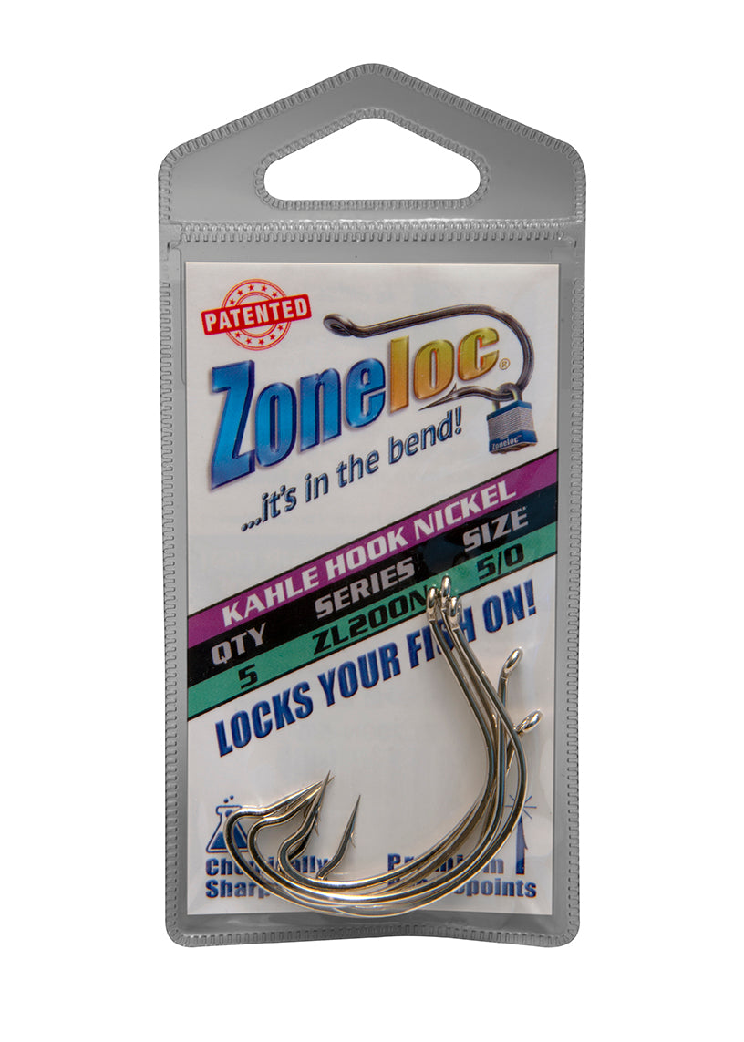 Rod-N-Bobbs® Zoneloc® Kahle Hook (5 Pack)