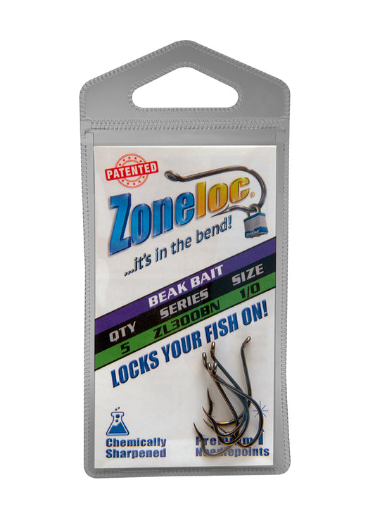 Rod-N-Bobbs® Zoneloc® Beak Bait Fish Hook (5 Pack)