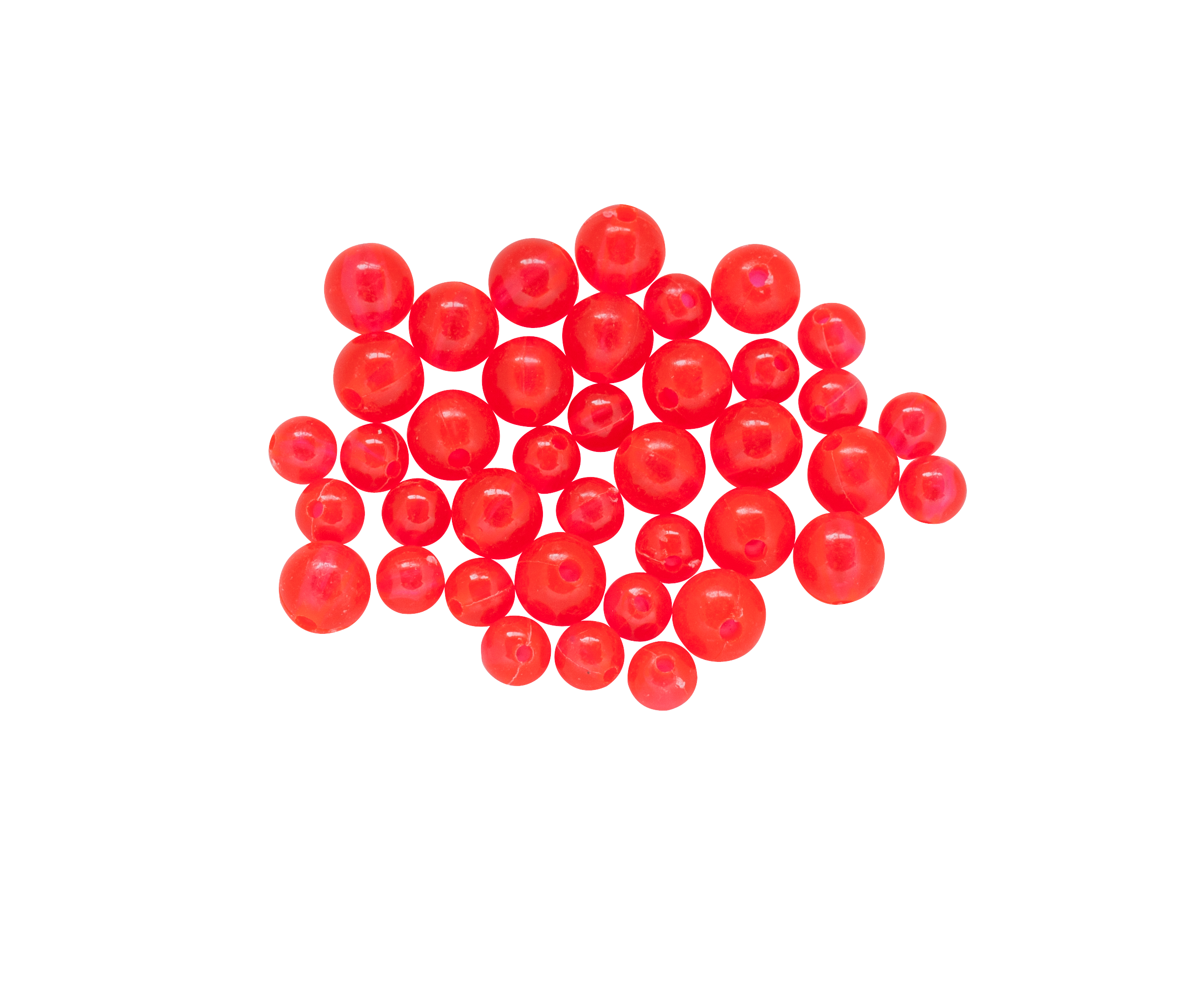 40 Count Fluorescent Beads Bobber Stops and Fishing Beads RodN