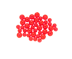 40 Count - High Visibility Fluorescent Fishing beads. Works great for Texas Rig beads. 20 small and 20 large beads.