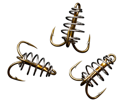 Catfish Spring Dough Bait Treble Hooks - pack of 3 #4 hooks.