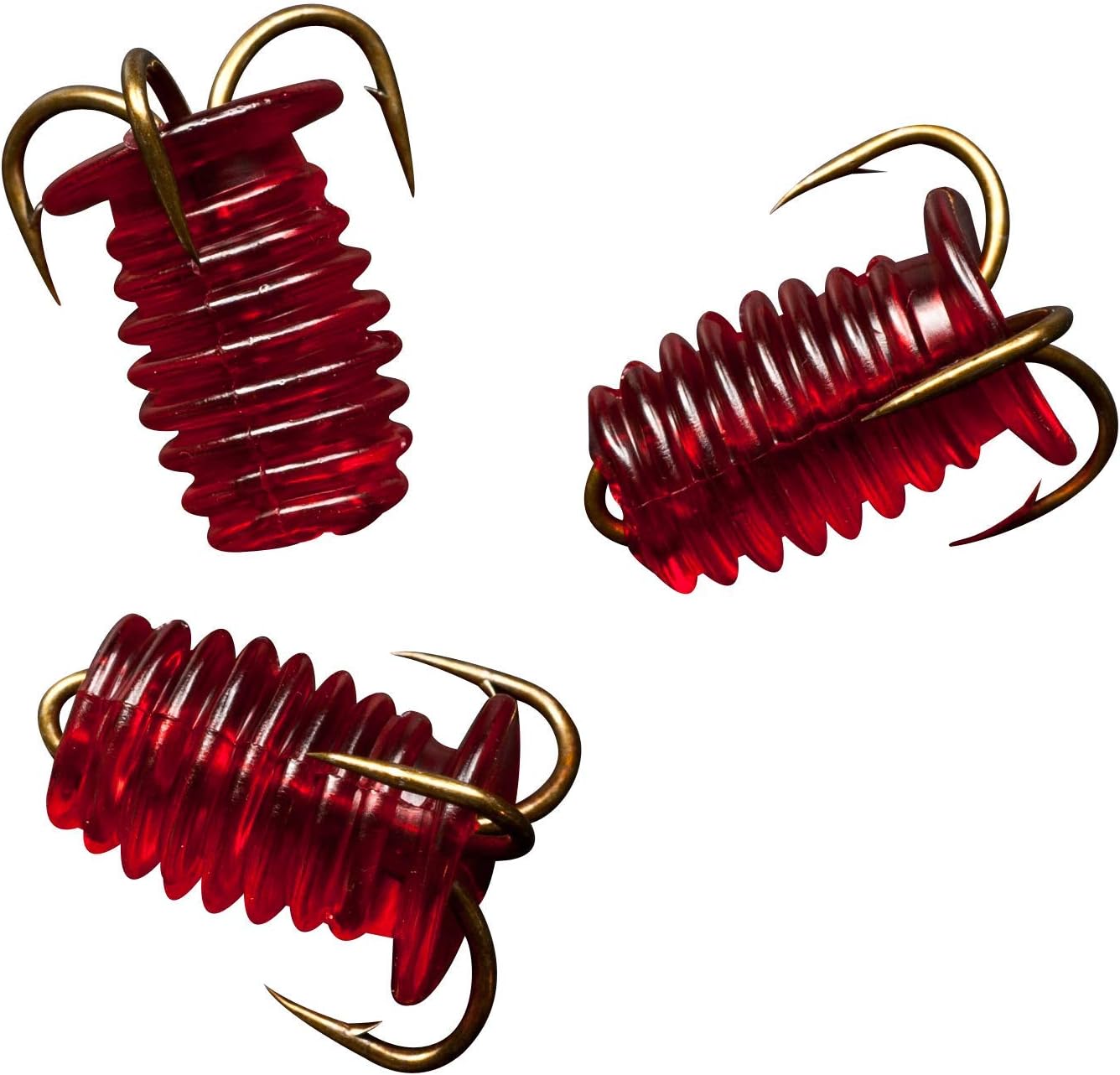 Rod-N-Bobbs® Tackle Beacon® Catfish Red Dough Ball Treble Hook (3 Pack) - #4 Hook Size