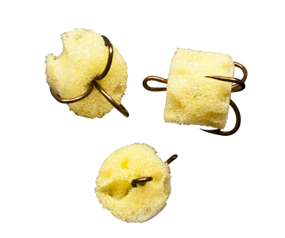 #4 Catfish Sponge Treble Hooks. Pack of 3