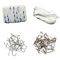 Rod-N-Bobbs® Tackle Beacon® Catfish 150' Trotline with Clips and 25 Pack J Hooks - 4/0 Hook Size