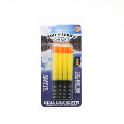 Rod-N-Bobb's Premium Foam Floats - Yellow 3”, 4” or 5" - 4-Pack and 12-Pack