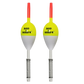 1 inch oval fishing bobbers that works for fixed float, bottom slip, or center slip rigging. 2 Pack