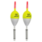 1 1/8 inch oval fishing bobbers that works for fixed float, bottom slip, or center slip rigging. 2 Pack