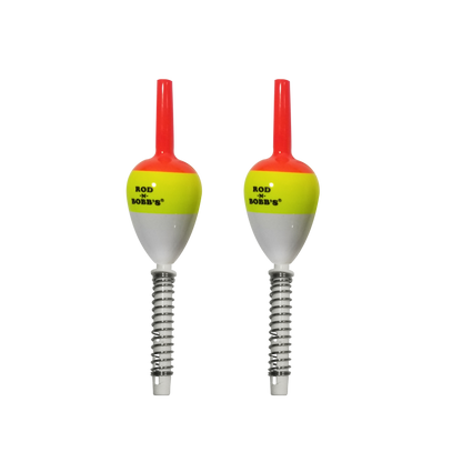3/4 inch oval fishing bobbers that works for fixed float, bottom slip, or center slip rigging. 2 Pack